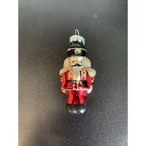 Radko Celebrations Ornament Nutcracker Red Glass Blown Vintage Holiday Christmas